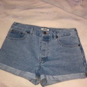 Forever 21 high rise jean shorts